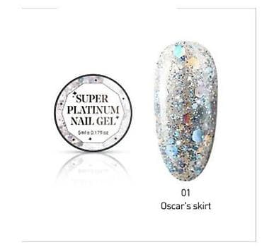 Гель лак блестящий SUPER PLATINUM NAIL GEL - Цвет 01 "Oscar's skirt" at lalafo.kg Гель лак блестящий SUPER PLATINUM NAIL GEL - Цвет 01 "Oscar's skirt"