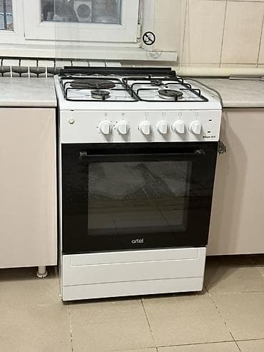 Газовая печь, Artel, Б/у, Напольная, цвет - Белый, Полная оплата at lalafo.kg Газовая печь, Artel, Б/у, Напольная, цвет - Белый, Полная оплата