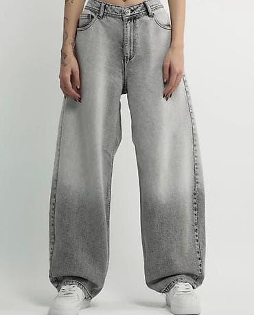 Джинсы, Бэгги, Турция, Средняя талия, Все размеры at lalafo.kg Джинсы, Бэгги, Турция, Средняя талия, Все размеры