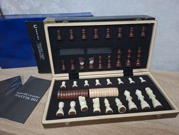 Деревянные магнитные шахматы 2 в 1 🔥 ♟️В комплекте 32 фигурки at lalafo.kg Деревянные магнитные шахматы 2 в 1 🔥 ♟️В комплекте 32 фигурки