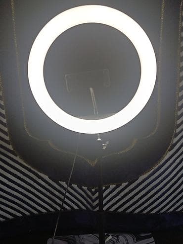 Кольцевая LED‑лампа со встроенным штативом и держателем для телефона at lalafo.kg Кольцевая LED‑лампа со встроенным штативом и держателем для телефона