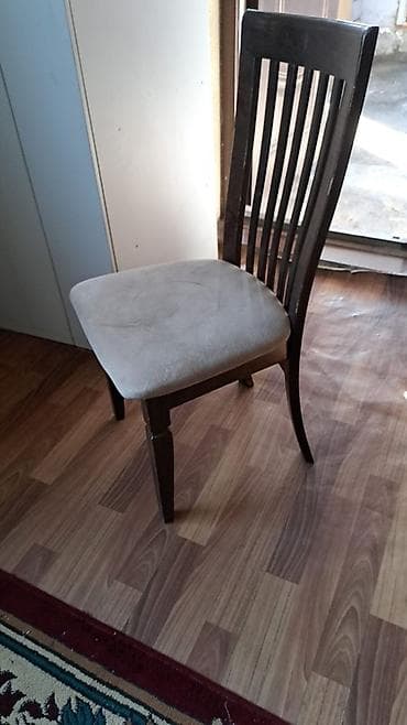 Стул для кухни, Дерево, цвет - Коричневый at lalafo.kg Стул для кухни, Дерево, цвет - Коричневый