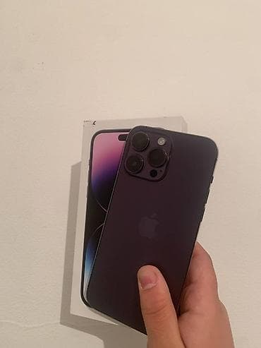 IPhone 14 Pro Max, Б/у, 128 ГБ, Deep Purple, Зарядное устройство, Защитное стекло, Наушники, 79 % at lalafo.kg IPhone 14 Pro Max, Б/у, 128 ГБ, Deep Purple, Зарядное устройство, Защитное стекло, Наушники, 79 %