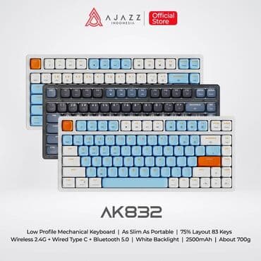 Клавиатура, Ajazz, Механическая, Bluetooth, Проводное подключение, Размер: 75% at lalafo.kg Клавиатура, Ajazz, Механическая, Bluetooth, Проводное подключение, Размер: 75%