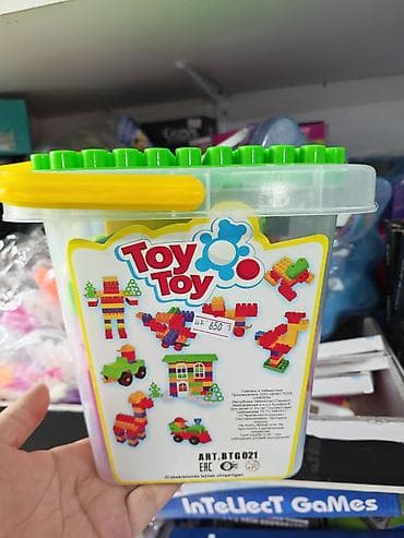 Конструктор Toy Toy в пластиковом ведёрке с крышкой-сортировщиком - lalafo.kg да Конструктор Toy Toy в пластиковом ведёрке с крышкой-сортировщиком -