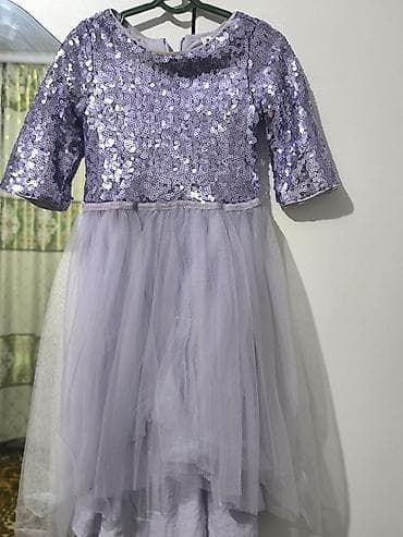 Детское платье, цвет - Фиолетовый at lalafo.kg Детское платье, цвет - Фиолетовый