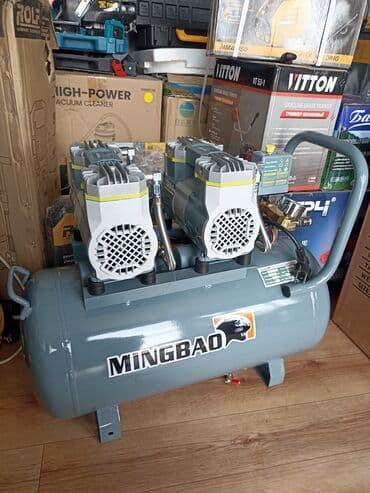 Компрессор 🔥🔥 безшумный без масленный 2 мотора 4 цилиндра 50 at lalafo.kg Компрессор 🔥🔥 безшумный без масленный 2 мотора 4 цилиндра 50