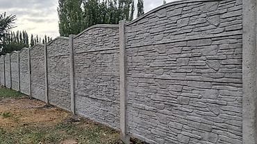 Кирпичные заборы: Декоративные железобетонные заборы (еврозабор) — изготовление и монтаж at lalafo.kg — 3 Кирпичные заборы: Декоративные железобетонные заборы (еврозабор) — изготовление и монтаж — 3