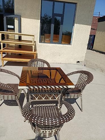 Комплект садовой мебели, Кресла, Ротанг at lalafo.kg Комплект садовой мебели, Кресла, Ротанг