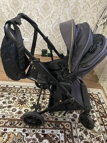 Коляска, цвет - Черный, Б/у at lalafo.kg Коляска, цвет - Черный, Б/у
