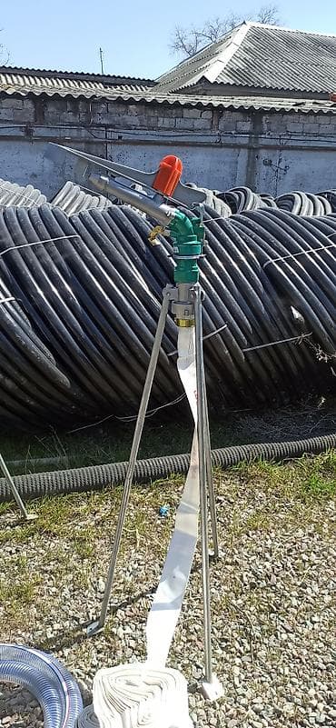 Портативный комплект для полива/орошения с мотопомпой и импульсным at lalafo.kg Портативный комплект для полива/орошения с мотопомпой и импульсным