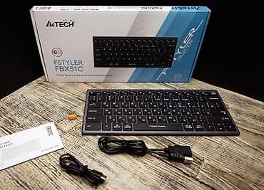 Клавиатура, A4Tech, Мембранная, Bluetooth, Проводное подключение, Размер: 80% at lalafo.kg Клавиатура, A4Tech, Мембранная, Bluetooth, Проводное подключение, Размер: 80%