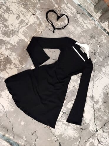 Повседневное платье, Made in KG, Короткая модель, Трикотаж, Лапша, S at lalafo.kg Повседневное платье, Made in KG, Короткая модель, Трикотаж, Лапша, S