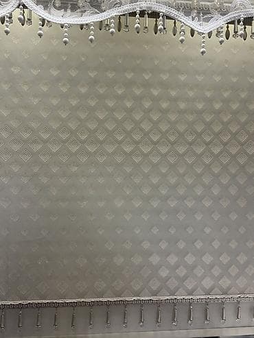 Рулонная штора с декоративной каймой и подвесным бисером - Тип lalafo.kg да Рулонная штора с декоративной каймой и подвесным бисером - Тип