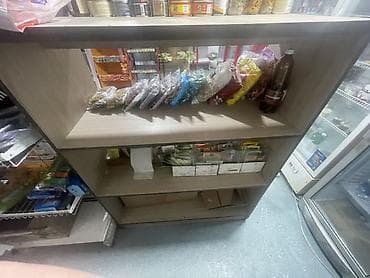 Полка для магазина, Б/у, ЛДСП, Самовывоз at lalafo.kg Полка для магазина, Б/у, ЛДСП, Самовывоз