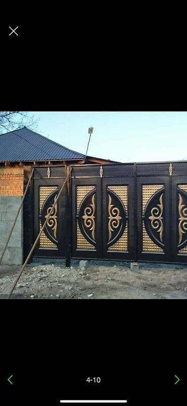 Ворота, распашные, откатные, навесы, решеткиотличного качества lalafo.kg да — 5 Ворота, распашные, откатные, навесы, решеткиотличного качества — 5