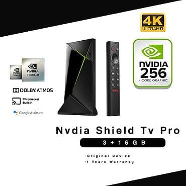 NVIDIA SHIELD TV Pro (3+16 ГБ) без коробки Б/У - Медиа-приставка на at lalafo.kg NVIDIA SHIELD TV Pro (3+16 ГБ) без коробки Б/У - Медиа-приставка на
