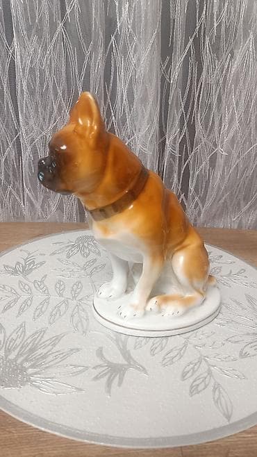 Статуэтка ЛФЗ Бульдог фарфор советский 50-60 год at lalafo.kg Статуэтка ЛФЗ Бульдог фарфор советский 50-60 год