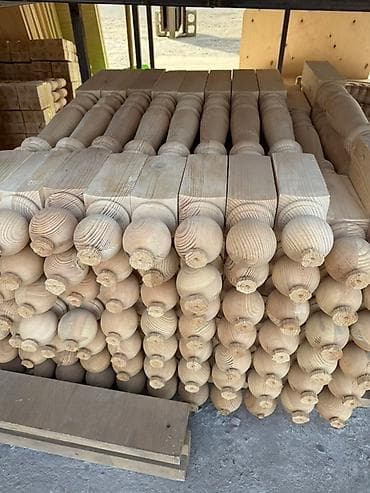 Готовая балясина, Материал: Дерево, Для лестницы at lalafo.kg Готовая балясина, Материал: Дерево, Для лестницы