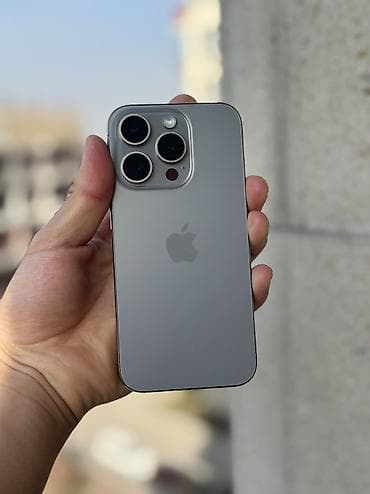 IPhone 15 Pro, Б/у, 128 ГБ, Natural Titanium, 92 % at lalafo.kg IPhone 15 Pro, Б/у, 128 ГБ, Natural Titanium, 92 %