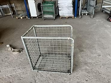 Металлическая сетчатая тележка-клетка на колесах. Практичное решение at lalafo.kg Металлическая сетчатая тележка-клетка на колесах. Практичное решение