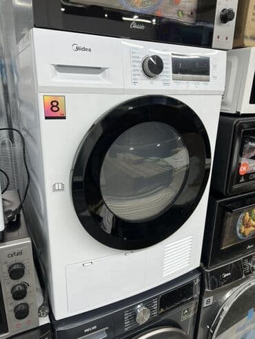 Сушильная машина Midea, фронтальная, загрузка до 8 кг. Основные at lalafo.kg Сушильная машина Midea, фронтальная, загрузка до 8 кг. Основные