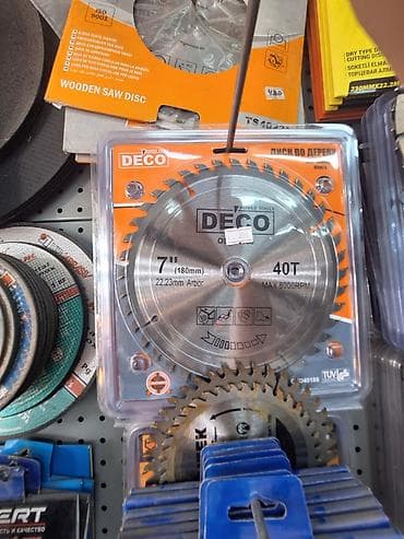 Дисковая пила Deco, предназначенная для работы по дереву. Диаметр lalafo.kg да Дисковая пила Deco, предназначенная для работы по дереву. Диаметр