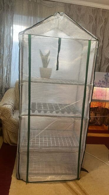 Продаю новый парник размер 70/50/160 4 полки. цена 4500с at lalafo.kg Продаю новый парник размер 70/50/160 4 полки. цена 4500с