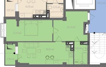 2 комнаты, 63 м², Элитка, 10 этаж, ПСО (под самоотделку) at lalafo.kg 2 комнаты, 63 м², Элитка, 10 этаж, ПСО (под самоотделку)