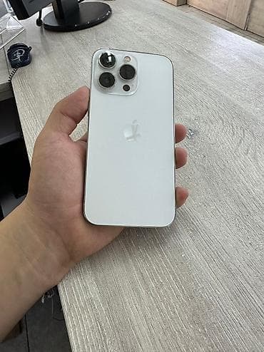 IPhone 13 Pro, Б/у, 128 ГБ, Белый, Защитное стекло, Чехол, Кабель at lalafo.kg IPhone 13 Pro, Б/у, 128 ГБ, Белый, Защитное стекло, Чехол, Кабель
