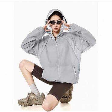 1) Легкая женская ветровка с капюшоном Размер : one size ( подойдет от at lalafo.kg 1) Легкая женская ветровка с капюшоном Размер : one size ( подойдет от