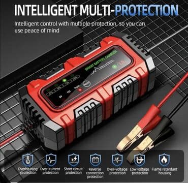 Умная зарядка 12v 6A для аккумулятора автомобиля, седана, джипа at lalafo.kg Умная зарядка 12v 6A для аккумулятора автомобиля, седана, джипа