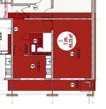 1 комната, 45 м², Элитка, 5 этаж, Готовая ПСО (под самоотделку) at lalafo.kg 1 комната, 45 м², Элитка, 5 этаж, Готовая ПСО (под самоотделку)