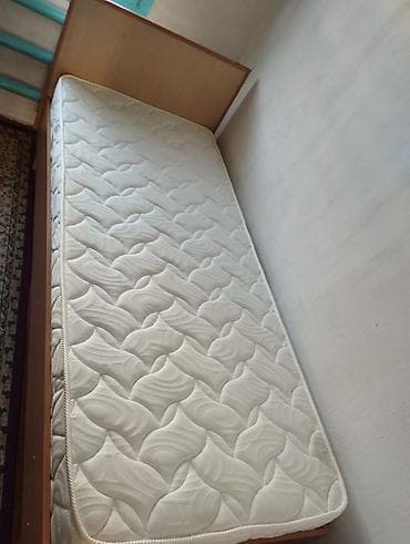 Спальный матрас, Односпальный, Боннельная система пружин, Жаккард, Матрасы средней жесткости at lalafo.kg Спальный матрас, Односпальный, Боннельная система пружин, Жаккард, Матрасы средней жесткости