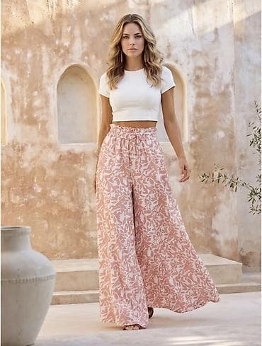 Брюки Широкие, Лето, Made in KG, Новый, M, L, XL at lalafo.kg Брюки Широкие, Лето, Made in KG, Новый, M, L, XL