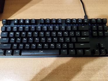 Клавиатура, HyperX, Механическая, Проводное подключение, Размер: 80% at lalafo.kg Клавиатура, HyperX, Механическая, Проводное подключение, Размер: 80%