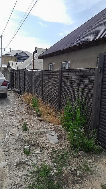 Секция забора из железобетонных панелей - Материал: армированный lalafo.kg да Секция забора из железобетонных панелей - Материал: армированный