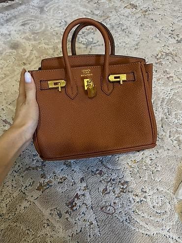 Сумка Hermes Birkin, цвет Gold (карамельно‑коричневый), зернистая кожа at lalafo.kg Сумка Hermes Birkin, цвет Gold (карамельно‑коричневый), зернистая кожа