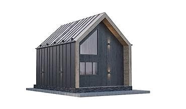 Модульный дом в стиле Barn House - Архитектура: лаконичный lalafo.kg да — 4 Модульный дом в стиле Barn House - Архитектура: лаконичный — 4