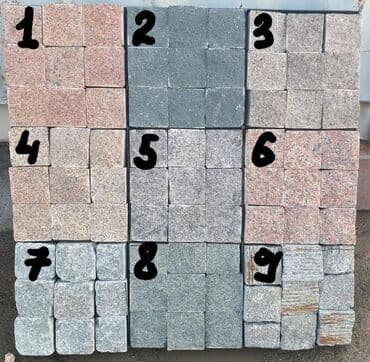 Брусчатка и плитка из природного камня. Гранит, песчаник, лемезит at lalafo.kg Брусчатка и плитка из природного камня. Гранит, песчаник, лемезит