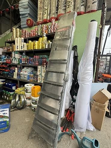 Телескопическая алюминиевая лестница - Материал: анодированный at lalafo.kg Телескопическая алюминиевая лестница - Материал: анодированный