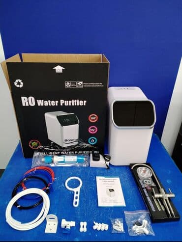 Ичүүчү суу үчүн чыпка, Суу тазалоо баскычтарынын саны: 6, Акысыз орнотуу, Бактын көлөмү: 10 литр, Фильтрация түрү: Осмос системасы, Бренд: Bosfor lalafo.kg да Ичүүчү суу үчүн чыпка, Суу тазалоо баскычтарынын саны: 6, Акысыз орнотуу, Бактын көлөмү: 10 литр, Фильтрация түрү: Осмос системасы, Бренд: Bosfor